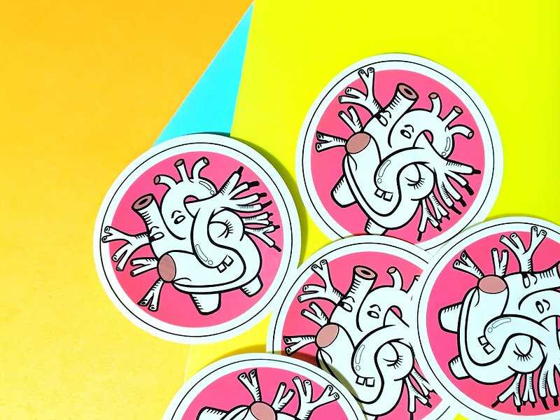 Pink Central Processing Dirty / Sticker - สติกเกอร์ - วัสดุกันนำ้ สึชมพู