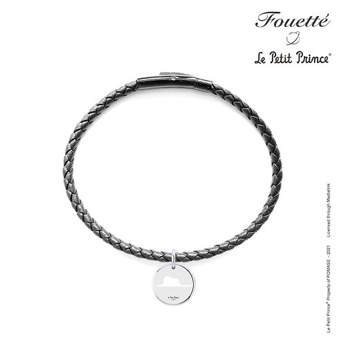 Fouetté 法國官方授權 小王子 925純銀皮手繩 蛇吞象款式