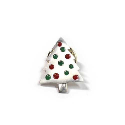 Christmas tree (925 sterling silver key chain) - C percent