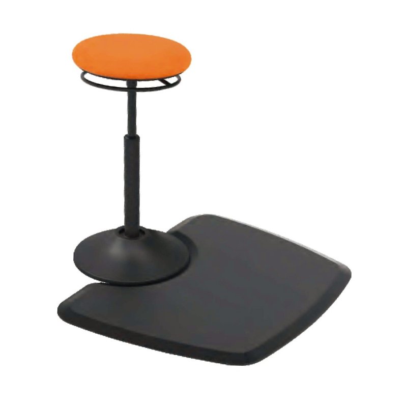 Standing Desk Floor Mat (for Moon) - Rugs & Floor Mats - Faux Leather Black