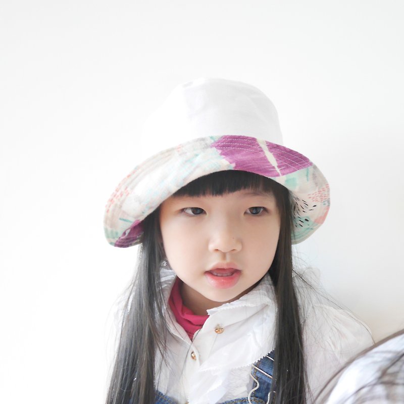 子供両面帽子|紫のイラスト - その他 - コットン・麻 パープル