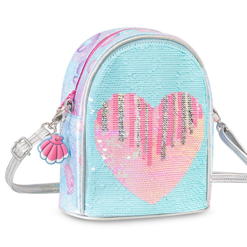 TigerFamily FunTime Mini Symphony Crossbody Bag-Underwater World - กระเป๋าแมสเซนเจอร์ - วัสดุอื่นๆ สีน้ำเงิน