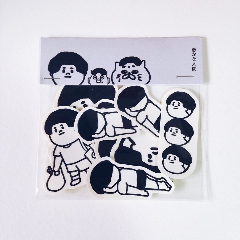 Black waterproof sticker pack too referral Zhang -9 - Stickers - Paper Black