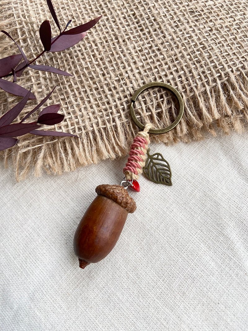 Plant Keychain-Natural Acorn/Dried Fruit/Quick Shipping - Keychains - Plants & Flowers 