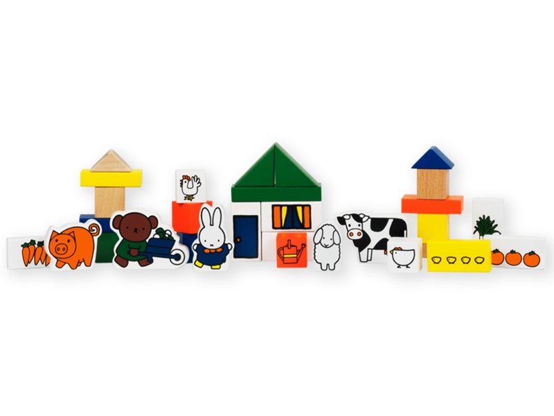 Miffy 米飛兒農場 - 寶寶/兒童玩具/玩偶 - 木頭 多色