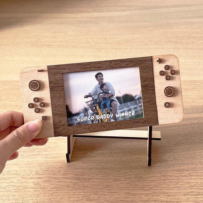Customized Birthday Couple Gift Game Console 2R Wooden Photo Frame
