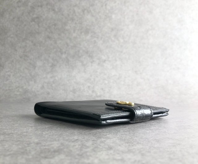 日本直送 名牌中古包 】CELINE セリーヌ 財布 ブラック ブラゾン