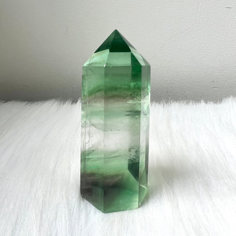 綠螢石柱 | 水晶 | 水晶柱 | 水晶擺件 - 擺飾/家飾品 - 水晶 綠色