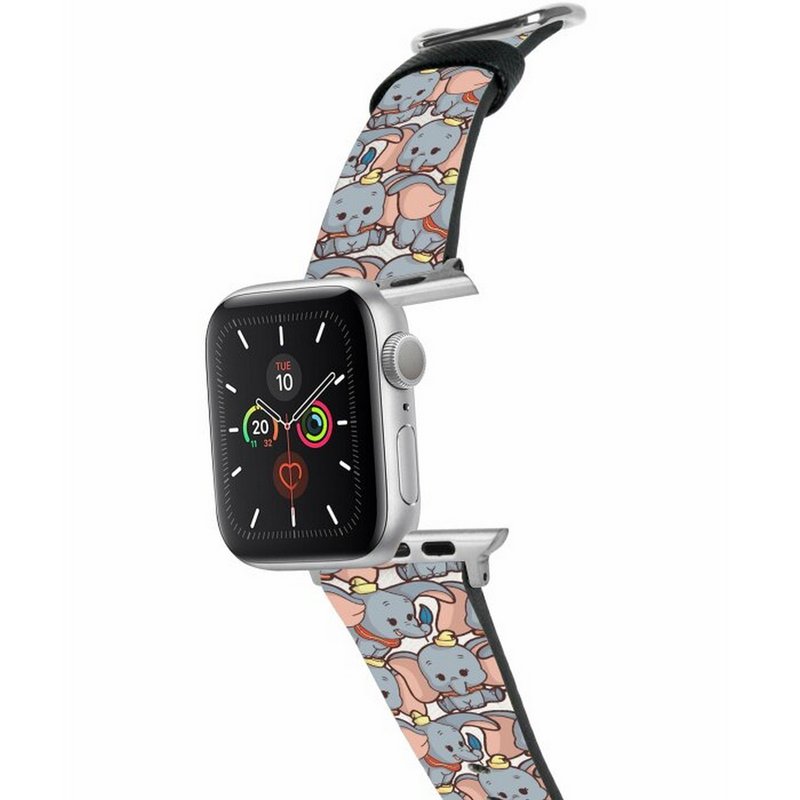 迪士尼小飛象十字壓紋牛皮Apple Watch真皮皮革錶帶 5440 - 錶帶 - 真皮 