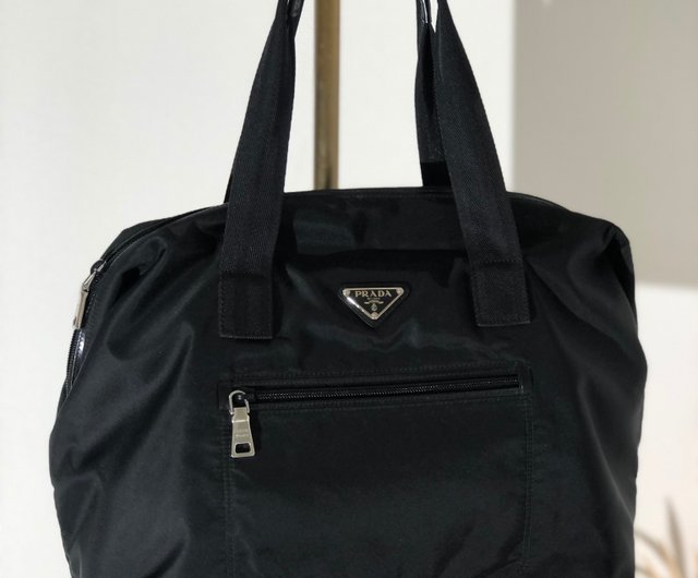 日本直送 名牌中古包 】PRADA プラダ トライアングルロゴ ナイロン