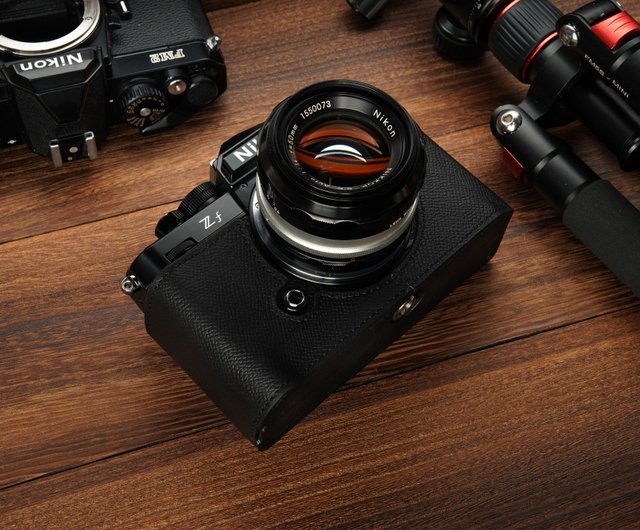 Nikon Zf用ハンドグリップ付きレザーカメラケース - ショップ