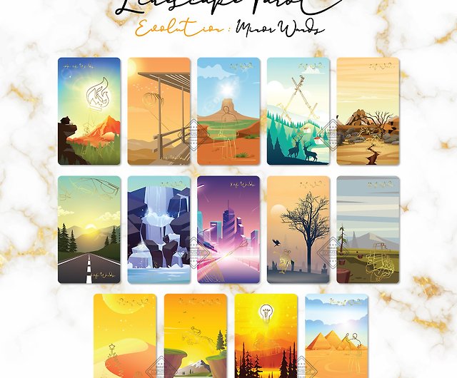 Linescape Tarot Evolution GOLD, Narrow Line and Wide Landscape by