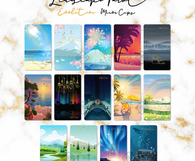 Linescape Tarot Evolution GOLD, Narrow Line and Wide Landscape by 