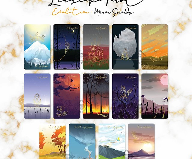 Linescape Tarot Evolution GOLD, Narrow Line and Wide Landscape by 