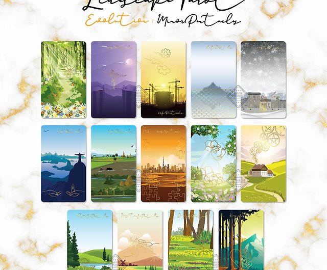 Linescape Tarot Evolution GOLD, Narrow Line and Wide Landscape by