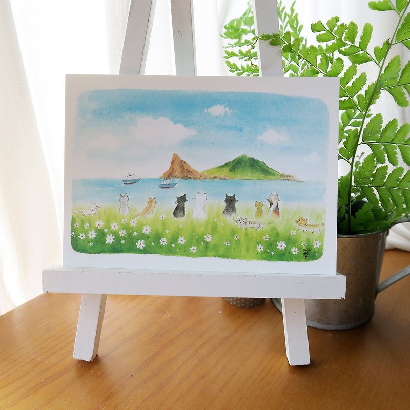 Taiwan Style Series-Guishan Island Postcard - Cards & Postcards - Paper Blue