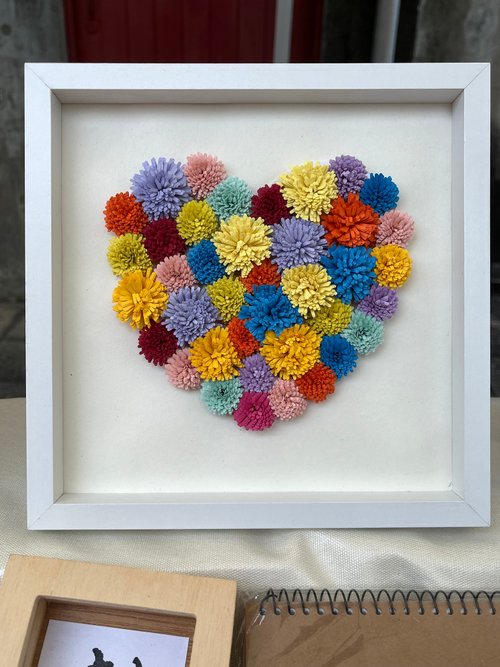 ハート フォトフレーム ♡ 折り紙】ハートのフォトフレーム・ボックス 箱 すみっコぐらし