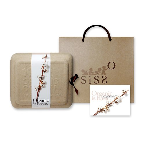 Sisso有機棉 【SISSO有機棉】加購-質感禮盒包裝+賀卡+牛皮提袋