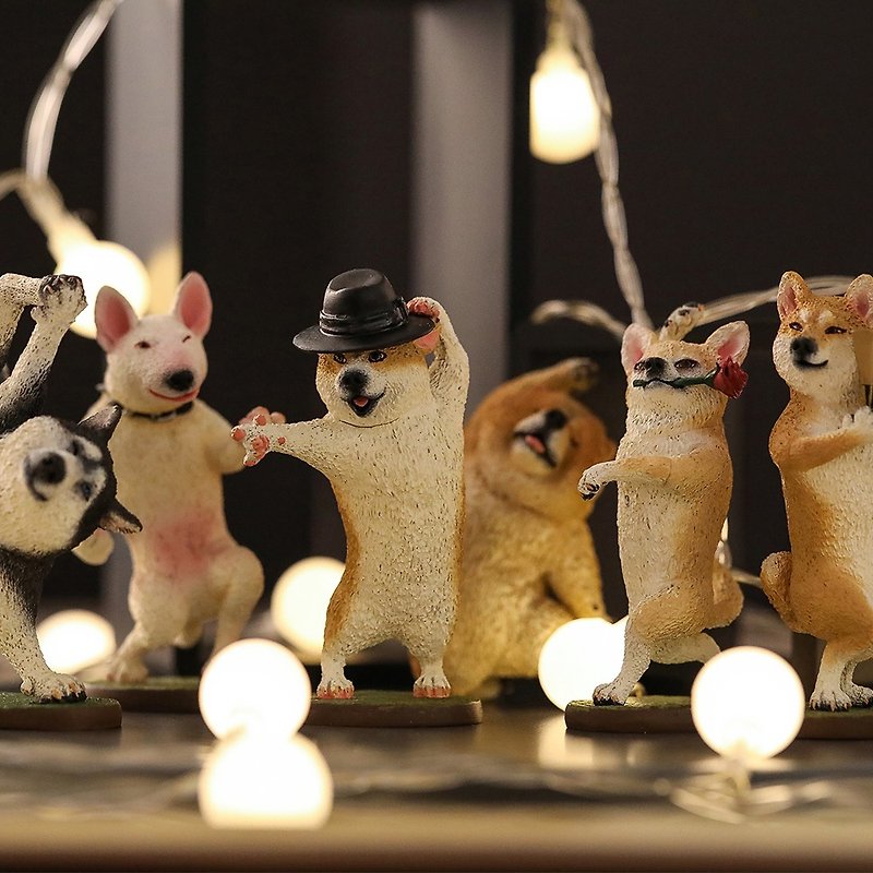 Animal Life | Dog Dance Master | Toshio Asakuma | Box Out - Stuffed Dolls & Figurines - Plastic Multicolor