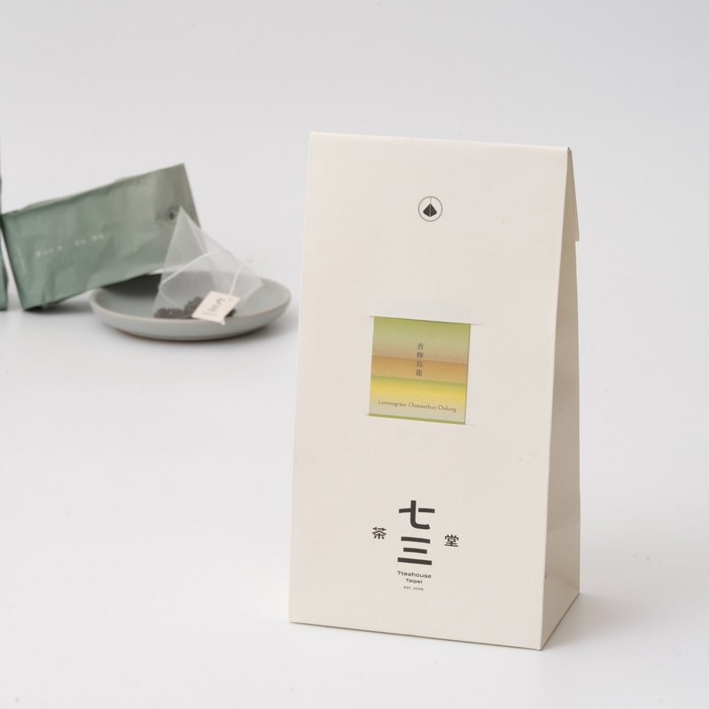 七三茶堂 立體茶包丨香檸烏龍 24入–生活袋 - 茶葉/茶包/水果茶 - 紙 白色