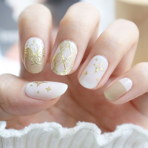 ジェルネイル・ネイルシール CN Lunacaca ジェルネイルシール】C01056 トーラス 簡単に剥がせる