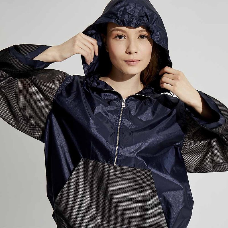 Futuristic hooded top/(1801TP07BK-S/M) - เสื้อแจ็คเก็ต - วัสดุอื่นๆ 
