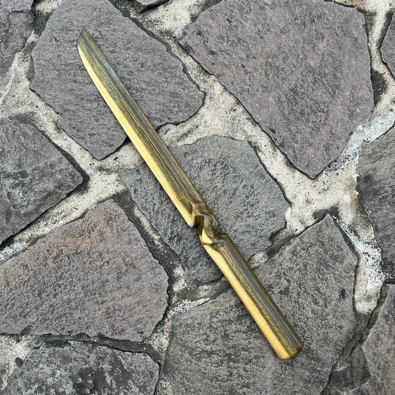 我販劍　妖刀　虛極靜篤　綠檀收藏藝品　木刀　匕首　魔劍紙鎮 - 擺飾/家飾品 - 木頭 綠色