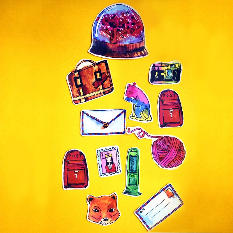 Xiao Wenqing 01 Traveler-Sticker - สติกเกอร์ - กระดาษ สีม่วง