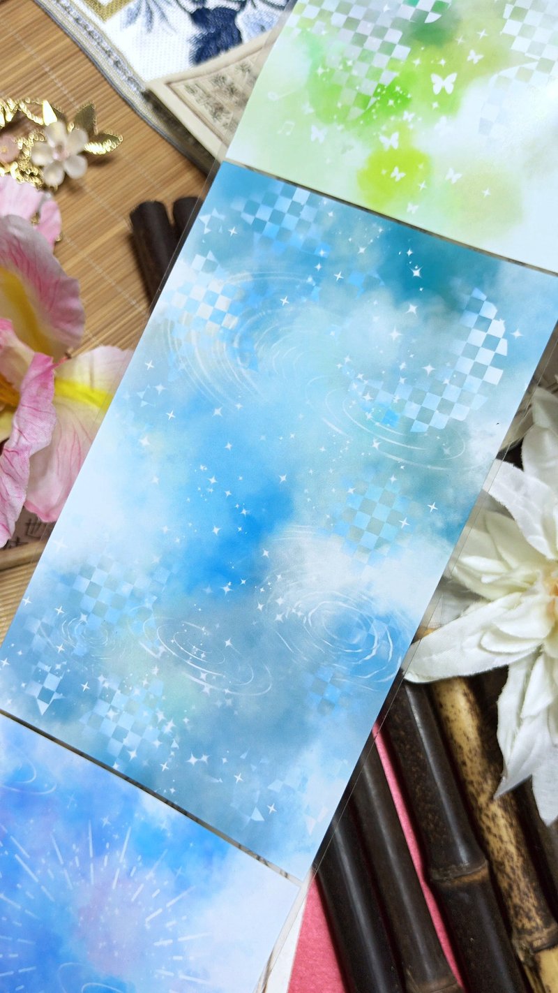 銀河尋夢 PET 紙膠帶 5米卷 - 紙膠帶/和紙/PET - 其他材質 多色