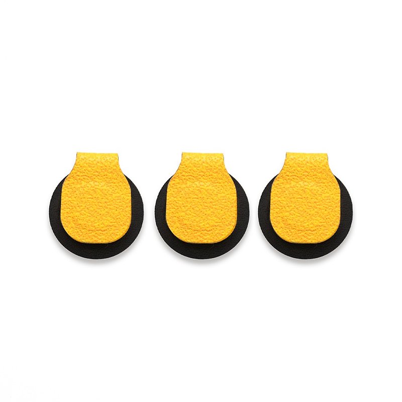 MagTags Lightweight Snap On Collet Set (Small Round Base) - Classic Yellow - Cable Organizers - Other Materials 