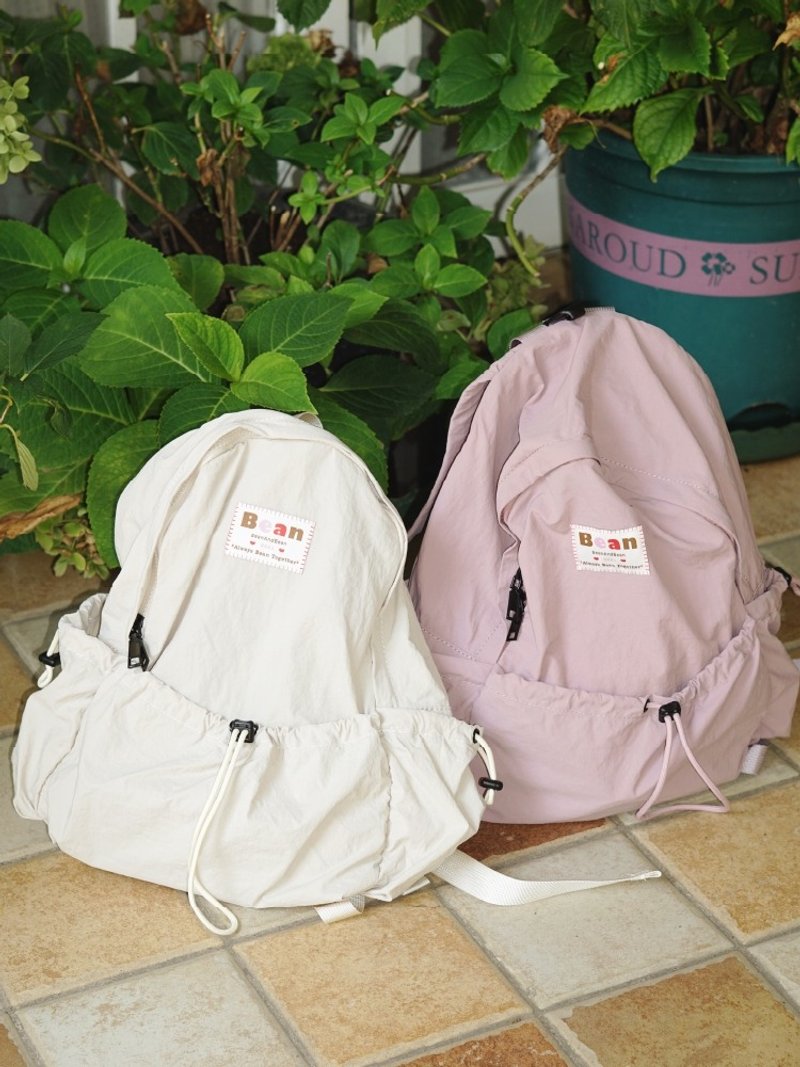 BeanAndBean cotton candy-like light mountain nylon bag - Backpacks - Nylon 