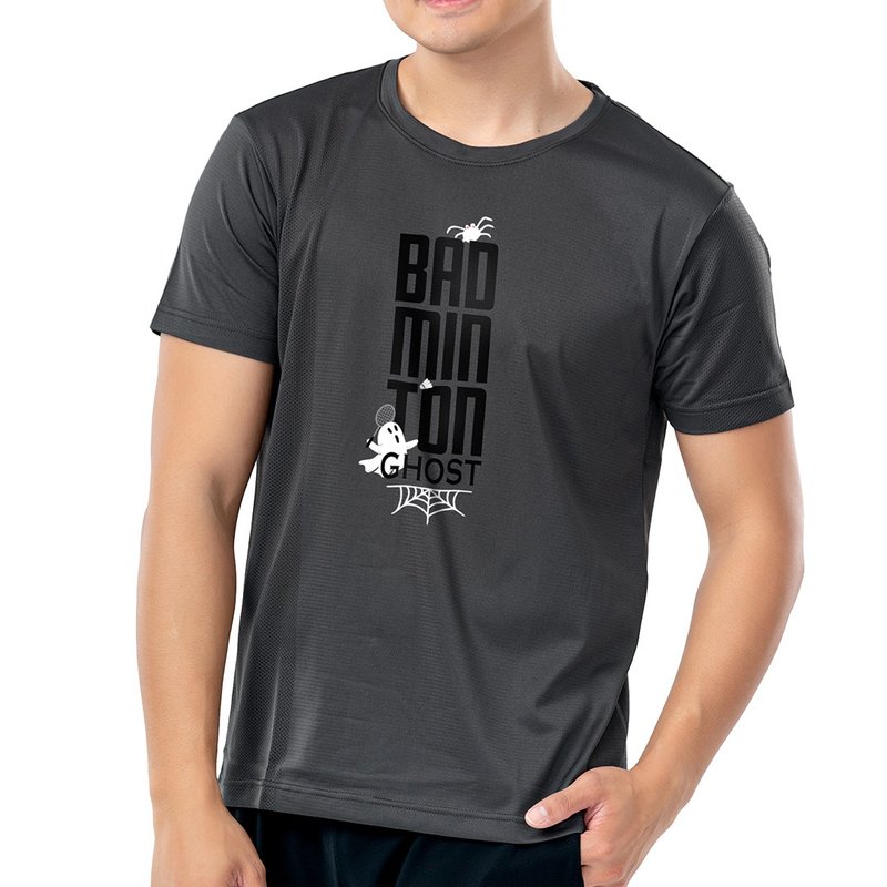MIT專利呼吸衣-球魂系列-羽球魂 吸濕排汗 羽球衣 運動服 - 運動上衣/排汗衫 - 聚酯纖維 黑色
