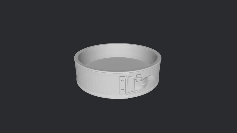 3D MODEL Miniature cake pan model | Miniature 3D models ready to print - 其他數位商品 - 其他材質 