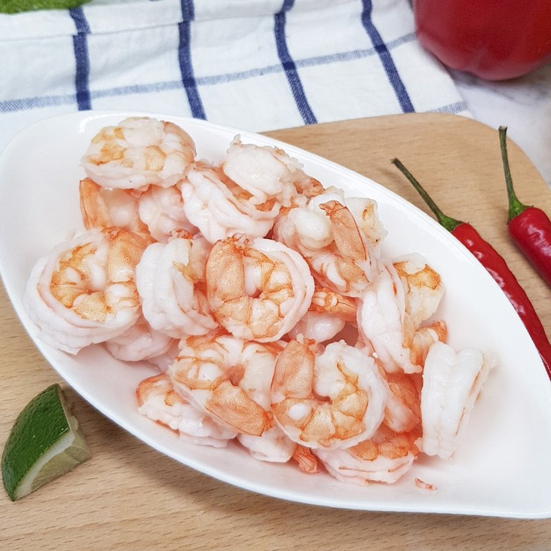 [Fresh and Frozen] Best-selling 4-piece set (hand-peeled Anshen Shrimp L/XL + Huazhi Balls + Huazhi Shrimp Steaks, 1 each - อื่นๆ - วัสดุอื่นๆ 