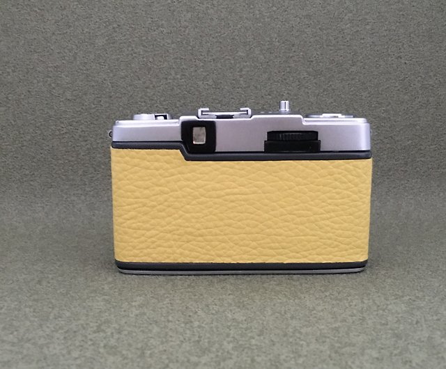 Olympus PEN EES-2 with lemon yellow color shrink genuine leather 