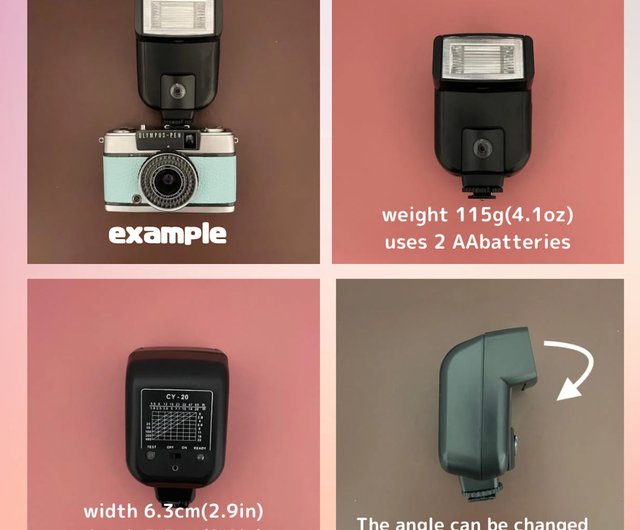 Olympus PEN EES-2 with lemon yellow color shrink genuine leather