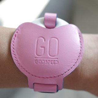 GOstrap-Sakura Pink-GOGORO Key Leather Bracelet