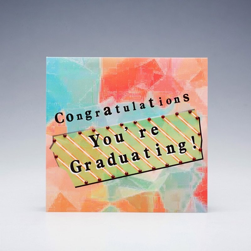 [GFSD] Rhinestone Boutique-Handmade Happy Graduation Card - การ์ด/โปสการ์ด - กระดาษ 
