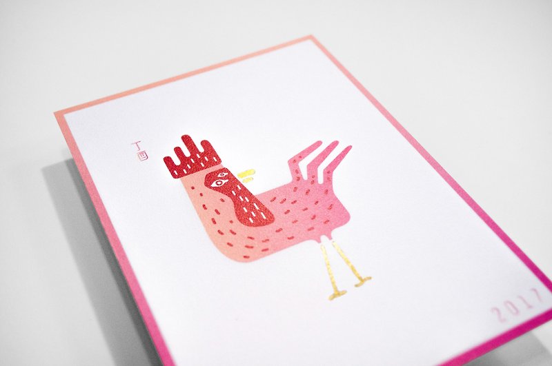 Greeting Card-Chicken [with envelope] - การ์ด/โปสการ์ด - กระดาษ 