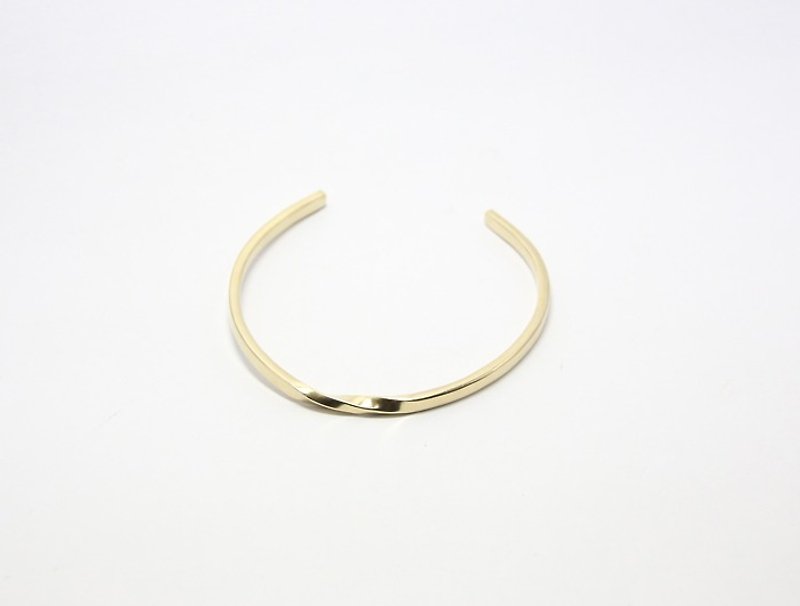 ni.kou Bronze twist open bracelet - Bracelets - Other Metals 