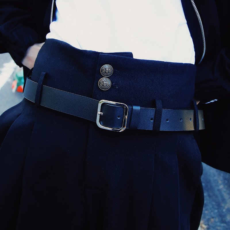 [10th Anniversary] Student Belt Black - Belts - Faux Leather Black