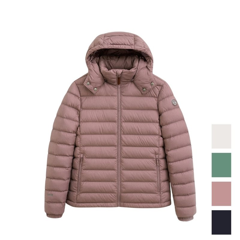 【Wildland】700FP フード着脱可能 軽量保温ダウンジャケット レディース 0B32101 - ジャケット - ポリエステル ピンク