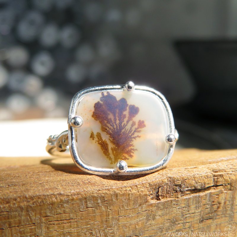 Dendritic Agate Ring - แหวนทั่วไป - เครื่องเพชรพลอย สีนำ้ตาล