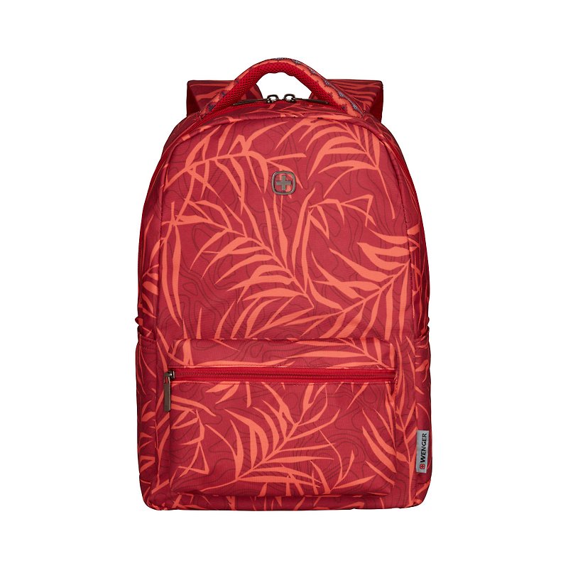 瑞士 Wenger 波西米亞風~休閒電腦旅行雙肩包 - 後背包/書包 - 聚酯纖維 紅色