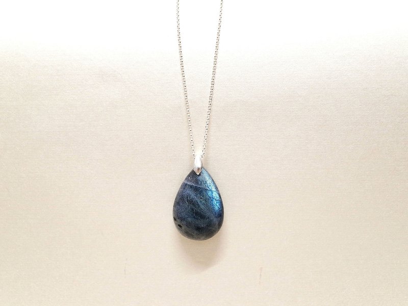 Silver925 Necklace , Labradorite - Necklaces - Gemstone Blue