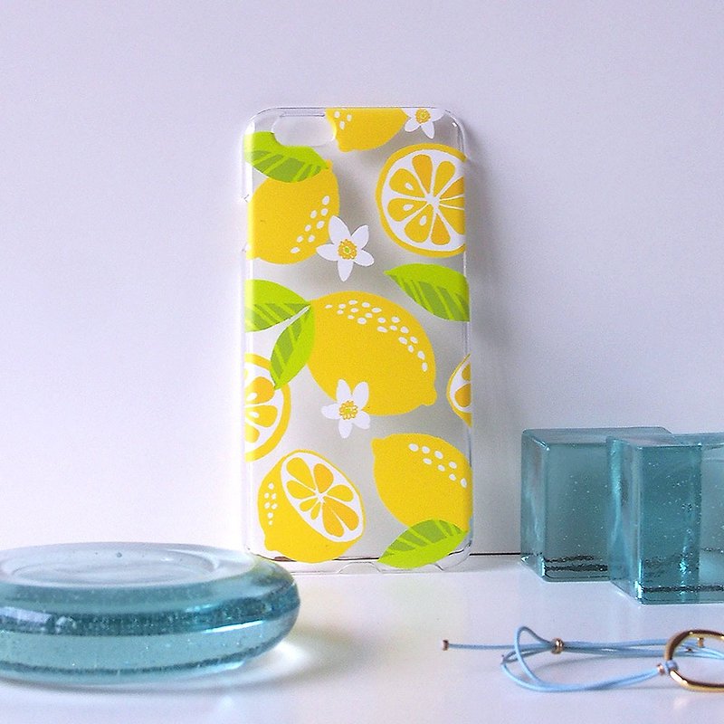 Clear iPhone case - Lemon - - Phone Cases - Plastic Transparent