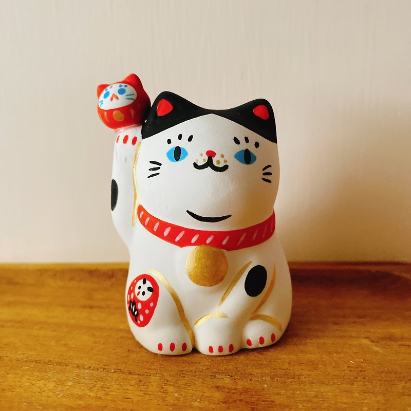 Fragrance Expansion Stone| Origin Series | Hand-painted Dharma Lucky Cat - Fragrances - Other Materials 