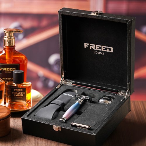 FREED 尊爵四件組雙刃刮鬍刀禮盒 - 兩週年特仕款 現貨 客製化刻字