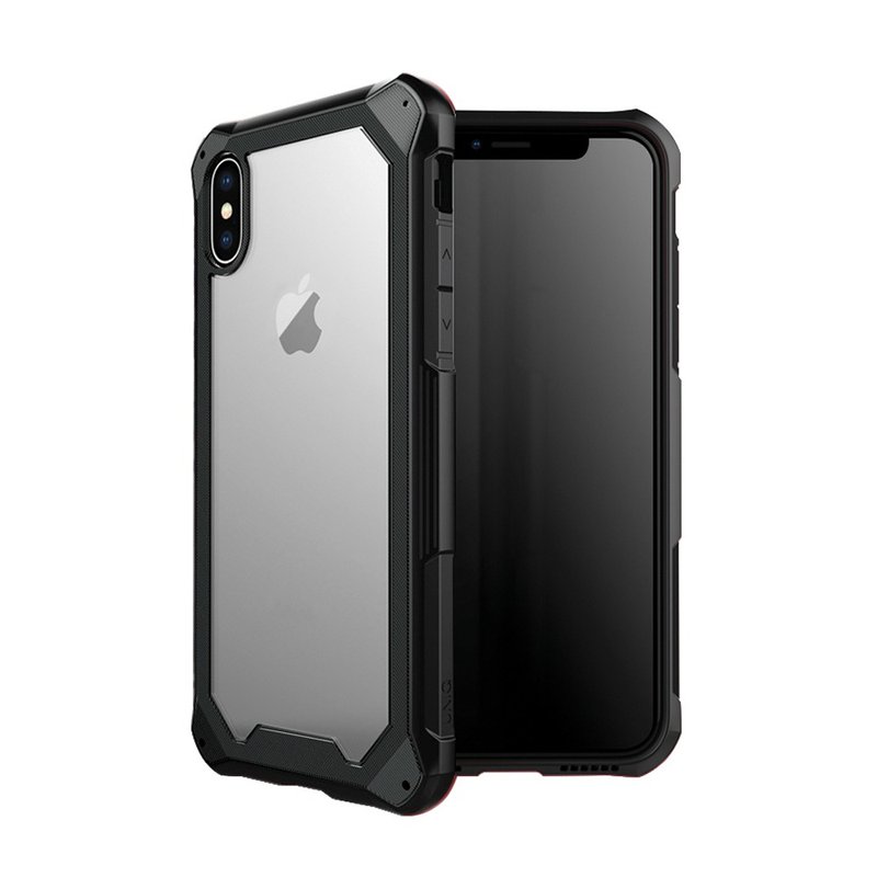 iPhoneX/Xs Military Approved Double Layer Shock Resistant Drop Case-Black/Black - เคส/ซองมือถือ - วัสดุอื่นๆ หลากหลายสี