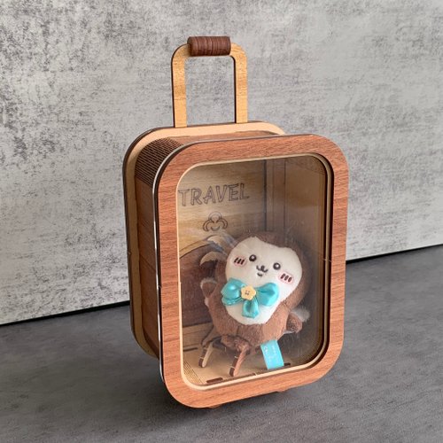 卷木森活館 【手作DIY】行李箱 存錢筒 展示櫃 收納 娃包 痛包 木質 畢業禮物